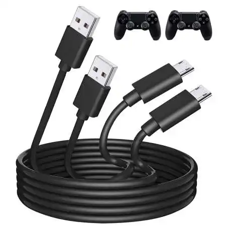 PS4 Controller Charger Cable 1m 2m 3m Fast Charging Micro USB 2.0 Data Sync Cord for Playstation 4 /PS4 Slim/Pro /Xbox One S/X