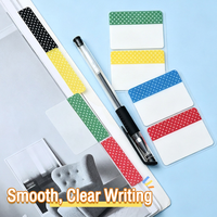 Bloc-notes adhésif inscriptible, étiquettes à grille de points, bloc-notes en papier multicolore pour le bureau et les études