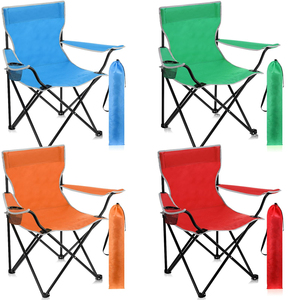 Chaise de camping pliante ultralégère de luxe en fer forgé, personnalisée en Chine, pour la pêche et la randonnée, chaise de plage de haute qualité avec sac de transport - Product Image 1