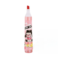 Spidol Glitter Punk Girl Lucu dan Lembut dengan Ujung Miring, Non-Toksik, untuk Jurnal dan Grafiti