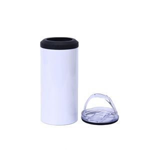 Gobelet isotherme sous vide en acier inoxydable de 14 oz pour voiture, avec ouvre-bouteille et double couvercle, pour canettes de bière et de cola, idéal pour la sublimation - Product Image 1