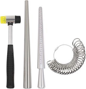 Goede Prijs Sieraden Metalen Aluminium <span class=keywords><strong>Ring</strong></span> Sizer Doorn Meter Versteller Tool Hongjia HJ-RSM001 Cn; Jin - Product Image 4