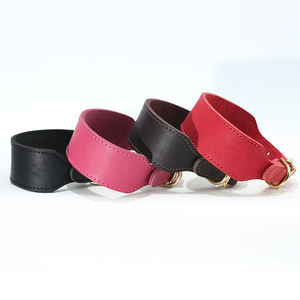 Colliers pour chiens en cuir de vache souple élargis, décoration à rivets, style lévrier, pour chiens de petite et moyenne taille, écologiques, réglables - Product Image 2