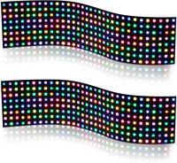 Hoja de luz Led mágica de 5V y 12V, tamaño Rgb, 80x80mm, 160x160mm, 80x320mm, patrón de pantalla Flexible, programación, hoja de píxeles Led RGB