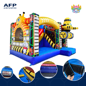 Château <span class=keywords><strong>Gonflable</strong></span> avec Toboggan et Souffleur d'Air, Thème Parc d'Attractions, Nouveauté Promotionnelle - Product Image 2