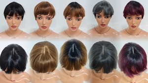 Letsfly - Promoción de $9.5, Pelucas Cortas Pixie Baratas con Encaje 3x1, Cabello Humano 100% Brasileño al por Mayor para Mujeres Negras, 100 Gramos - Product Image 5
