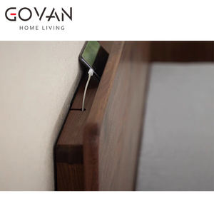 Cama de Madera Nueva Estilo Wabi Sabi, Cama de Madera Maciza de Calidad para Dormitorio - Product Image 3