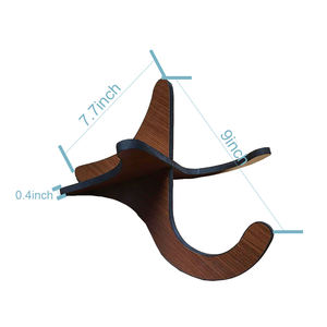 Support d'ukulélé en bois pliant portable, accessoires d'ukulélé en bois de support de guitare, support de violon d'instrument de <span class=keywords><strong>mandoline</strong></span> avec support d'archet - Product Image 2