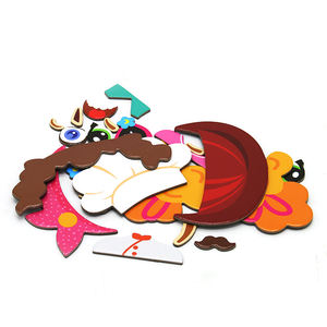 Gioco <span class=keywords><strong>Puzzle</strong></span> Magnetico Divertente Fai-da-Te per Bambini dai 2 ai 4 Anni, Set Giocattolo per Comporre Volti e Vestire Personaggi - Product Image 5