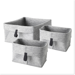 Fabric Cloth Storage Bin Collapsible Organizer Basket with Handle for Cloth Toys Foldable Cloth Bin for Bedroom Playroom Office