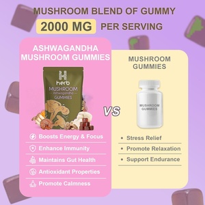 Gomitas de Hongos Orgánicos de Marca Privada OEM/ODM con Ashwagandha y Melena de León, Suplemento Energético para Mejorar la Inmunidad - Product Image 4