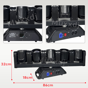 Iluminación de escenario 5x60W RGBW Led 5 Eye Sky Cannon Shakes Luz de haz de cabeza móvil Rotación infinita con control DMX512 - Product Image 3