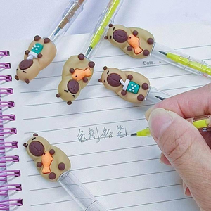 Capybara simpatico cartone animato Non affilatura matite penna Cap HB piombo studenti <span class=keywords><strong>che</strong></span> <span class=keywords><strong>scrivono</strong></span> <span class=keywords><strong>penne</strong></span> matita regalo di compleanno - Product Image 5