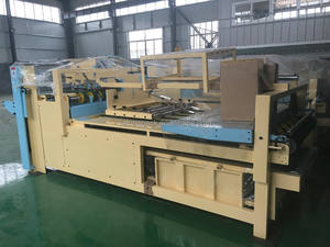 Encoladora de carpetas semiautomática para hacer carpetas de cartón corrugado Guler Máquina encoladora plegable corrugada - Product Image 4