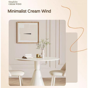 Moderner Luxus-Esstisch und Stühle Modedesign Weiße Farbe Günstiger Preis Runder Esstisch mit Stühlen - Product Image 5