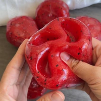 Kiwi Smoothie Squish Ball, Vormbaar Niet-terugverende IJs Zand TPR Knijp Fidget Speelgoed Simulatie Fruit Stress Verlichting Decompressie Speelgoed