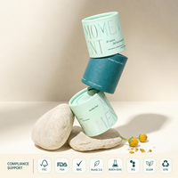 Envase de Tubo de Papel Hermético a Prueba de Humedad de Grado Alimenticio, Cilindro Impreso Personalizado para Té, Café, Chocolate en Polvo, OEM