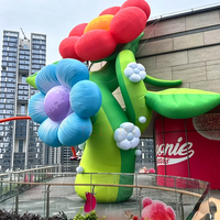 Fleur gonflable géante personnalisée pour l'extérieur, décoration de bâtiment en forme de fleur pour événements, fêtes et publicité