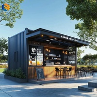 Maison préfabriquée mobile en conteneur à plat de 20 pieds pour bureau Bureau portable prêt à l'emploi de luxe