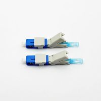 Connecteur rapide bleu à fibre à faible perte Connecteurs à fibre optique SC UPC APC