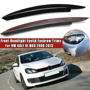 Pegatinas Decorativas para Faros Delanteros de Coche, Cubierta para VOLKSWAGEN VW GOLF VI MK6 6 GTI GTR GTD 2008-2013 - Product Image 1