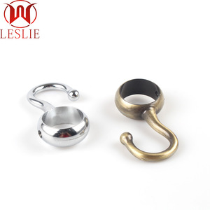 Crochet décoratif Leslie 25 mm en alliage de zinc chromé pour armoire et manteau - Product Image 2