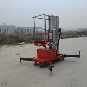 Cột đơn dọc một người nâng nhỏ hợp kim nhôm nhẹ trên không người đàn ông Nâng Nền tảng làm việc 4-14m Thang máy hợp kim nhôm - Product Image 5