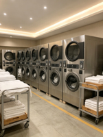 Factory Price High-Quality Stainless Steel Commercial Coin-Operated Stackable Washer Dryer for LaundrySchool with High Quality