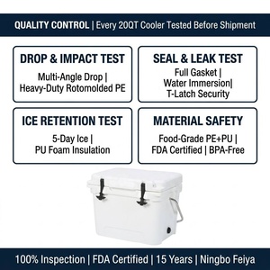 휴대용 친환경 로토몰딩 보냉박스 20L 단열 누수방지 태양광 패널 식품 보관 의자 모던 디자인 - Product Image 4