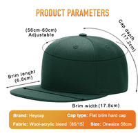 Gorra Unisex de Perfil Alto con Cierre a Presión, Logotipo Personalizado Bordado, Estilo Urbano Informal para Uso en Exteriores, para Adultos, Tela Común, Estilo Hip Hop