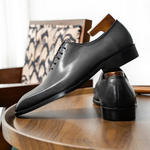 Zapatos de Fiesta para Hombre 2026, Talla Grande, Zapatos de Vestir de Cuero Genuino, Zapatos Oxford de Negocios, Estilo Casual, Cómodos - Product Image 1