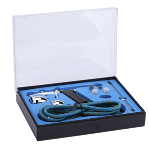 Pistolet <span class=keywords><strong>aérographe</strong></span> à piston à alimentation par gravité en cuivre, double action, pour nail art, décoration de gâteaux, <span class=keywords><strong>peinture</strong></span>, grande capacité - Product Image 4