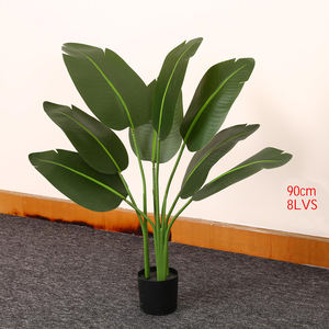 Arbre tropical artificiel avec pot, feuilles de <span class=keywords><strong>bananier</strong></span> en soie artificielle, décoration intérieure et extérieure, faux sol en plastique, STD-LRJ - Product Image 2