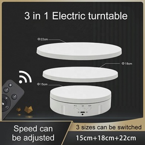 3 in 1 360 Degree Electric Turntable with Remote Control <strong>Rotating</strong> Display Photography Turntable - Product Image 2