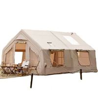 Tente gonflable de luxe de dôme de pique-nique du vert 17.2 pour le camping extérieur de famille