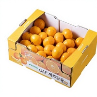 Boîtes rigides biodégradables personnalisées en carton ondulé pour l'emballage alimentaire de fruits (fraises, ananas)