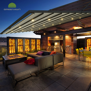 Nhôm Patio Bóng Bao Gồm <span class=keywords><strong>Gazebo</strong></span> Pergola Có Thể Thu Vào Mái Nhà Mái Hiên - Product Image 4