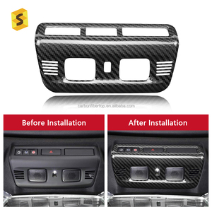 Shasha fibre de carbone voiture toit supérieur liseuse panneau carbone sec voiture accessoires pour Chevrolet <span class=keywords><strong>Corvette</strong></span> C8 2020 ans jusqu'à - Product Image 2