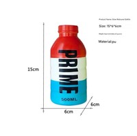 Juguete Antiestrés de PU Espumado de Rebote Lento con Forma de Botella de Bebida, Divertido para Apretar, Broma, 15cm, Unisex, 5 a 7 Años, Venta al por Mayor