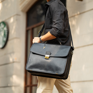 Bolso de cuero para portátil fabricado en India para viajes de oficina corporativa con amplio espacio de almacenamiento y transporte cómodo al mejor precio - Product Image 1