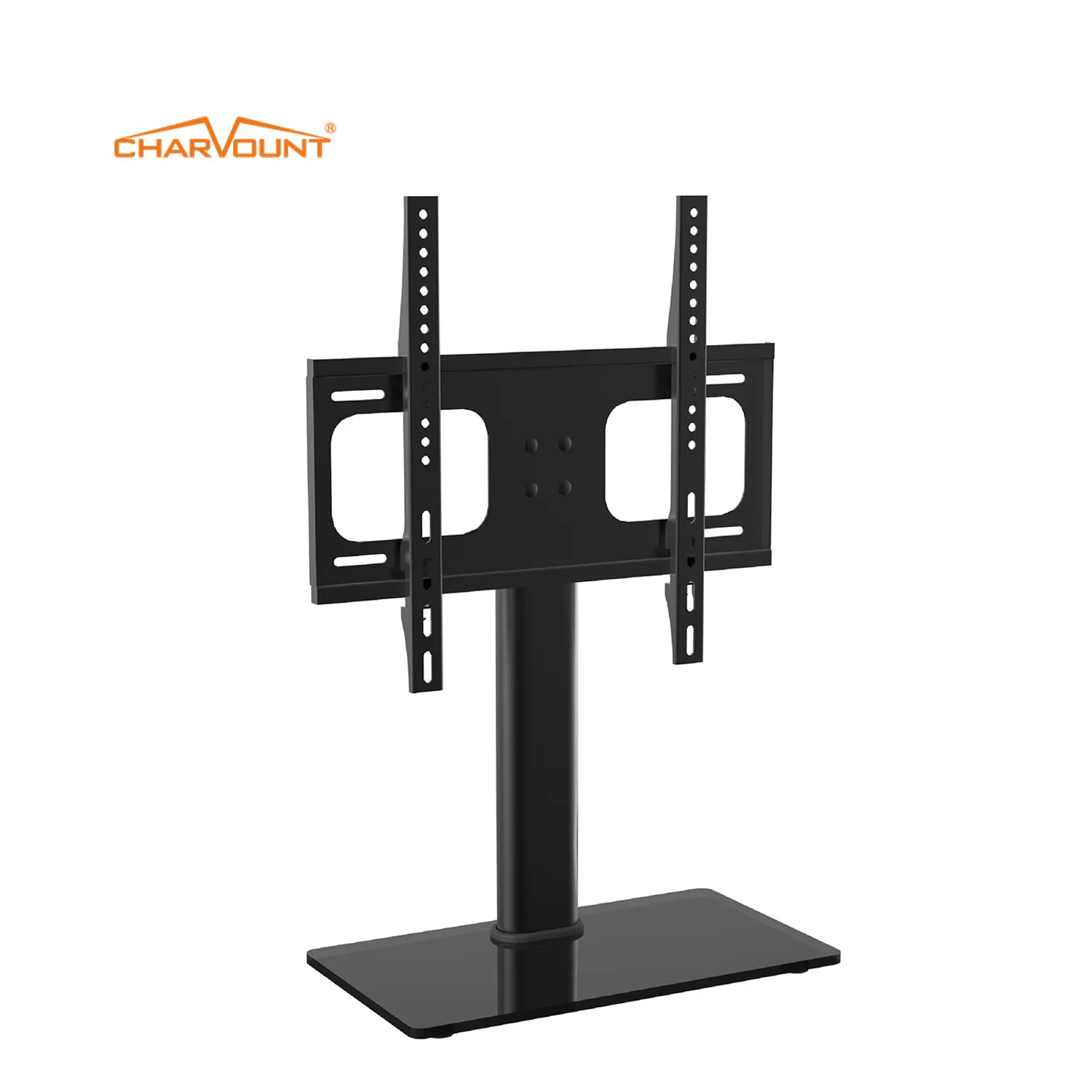 Charmount Max VESA 400x400mm Tempered TV Stand Table Tabletop TV Mount Stand