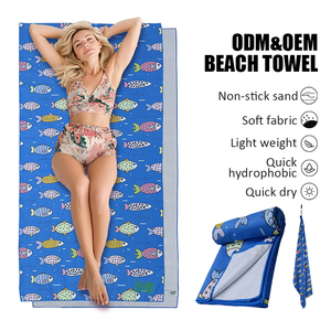 Microfibre légère Portable doux au toucher doux pour la peau beau cadeau séchage rapide surdimensionné serviette <span class=keywords><strong>de</strong></span> plage anti-<span class=keywords><strong>sable</strong></span> - Product Image 4