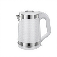 Bouilloire électrique sans fil 1,8 L, corps double couche en PP, arrêt automatique, protection anti-ébullition à sec, pour hôtels et cuisines, personnalisable