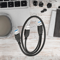 Cable USB 3.0 de Tipo A a Tipo B con Revestimiento de PVC Mindpure, 0.5m, Conductor de Cobre Puro Trenzado para Cámara, Escáner, Impresora, PC