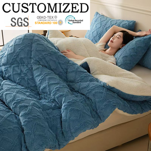 Colcha Minimalista de Poliéster para Casa, Venda Quente Transfronteiriça, Taffeta de Inverno, Cama de Casal ou Solteiro, Atacado - Product Image 1