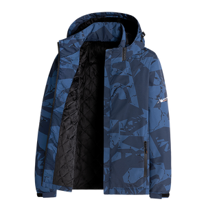 Veste polaire zippée décontractée coupe-vent camouflage longue d'hiver de haute qualité avec logo personnalisé pour activités de plein air et alpinisme - Product Image 4