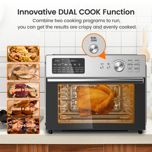 Horno de convección extragrande de 30L, freidora de aire <span class=keywords><strong>el</strong></span>éctrica, tostadora, Combo 21 en 1 con 4 accesorios de cocina y <span class=keywords><strong>libro</strong></span> de recetas - Product Image 4