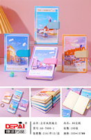 Kawaii Cute Cartoon Farb seite Briefpapier Notizbuch Student Kinder Schönes Mädchen Magnets chnalle Notizbuch