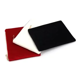 2024 New Fashion High Quality Velvet Make Up Pouch Soft Velvet Cosmetic Bag For Women With Zipper