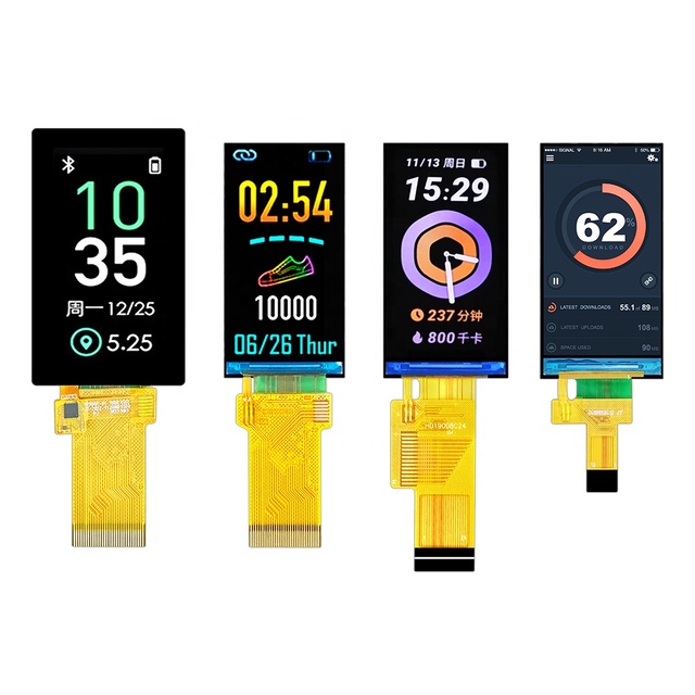 1.9 Inch 170x320 RGB TFT Display 12PIN 24Pin 30PIN MIPI SPI ST7789 LCD Module Panel with Customizable CTP From Factory